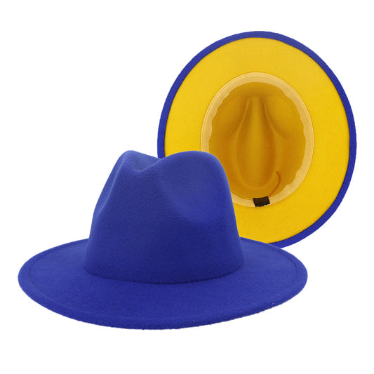 Blue and Lemonade Fedora