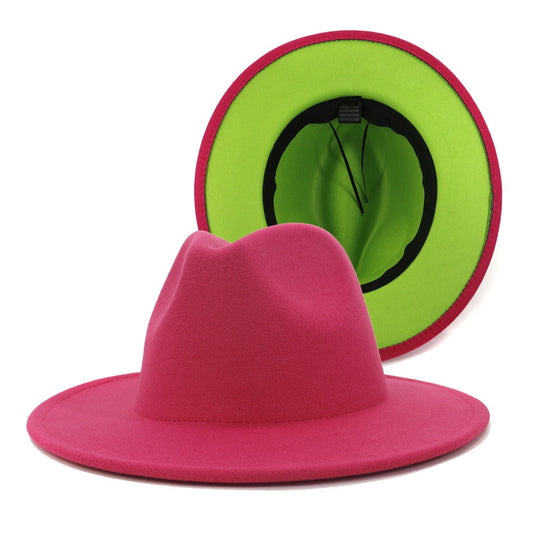 Marcia Rose and Lime Bottom fedora